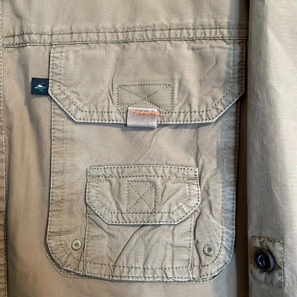 RedHead men’s tan long sleeve button down shirt size large tall - Picture 4 of 7